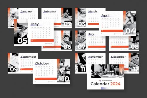 Business Table Calendar 2024