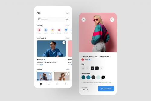 Nice - Fashion App UI Kit