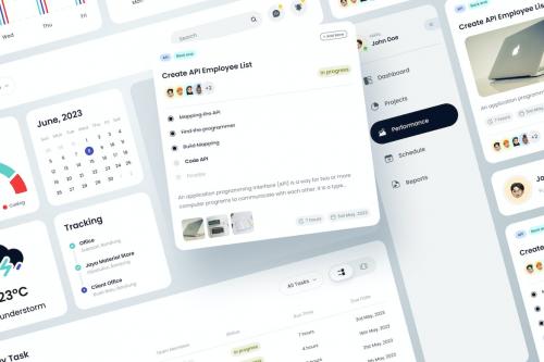 Dashboard Website Element UI Kit