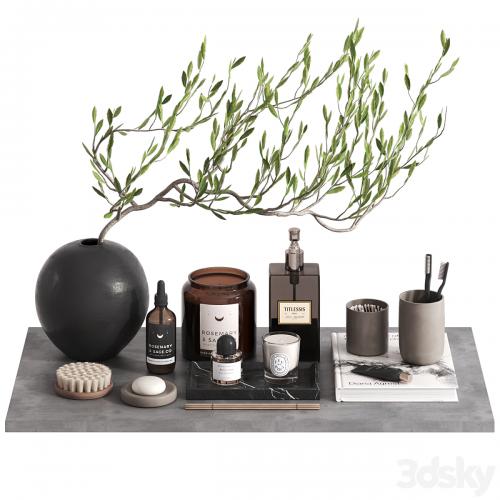 Bathroom Decor set with tree