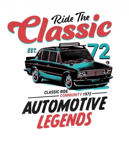 Car Classic Vintage Graphic Design Layout - 320862109