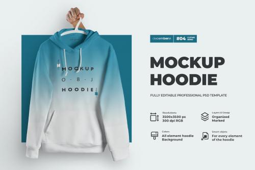 Mockup Hoodie on the Hangers