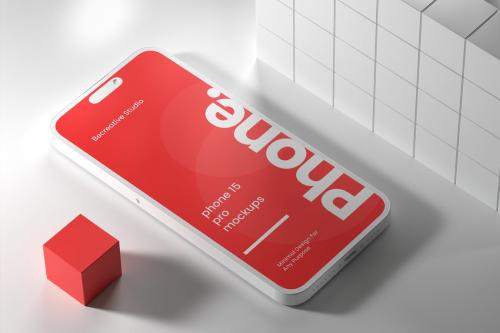 iPhone 15 Pro Clay Mockups