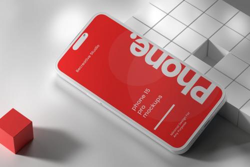 iPhone 15 Pro Clay Mockups