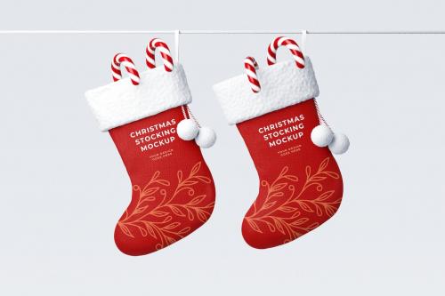 Christmas Stocking Mockup