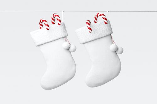 Christmas Stocking Mockup