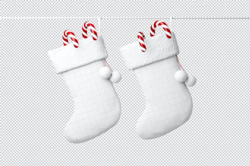 Christmas Stocking Mockup