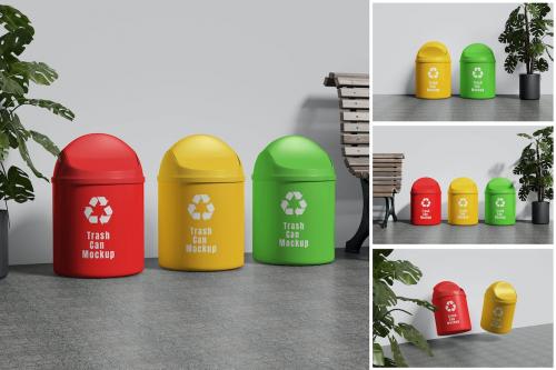 Trash Can Mockup