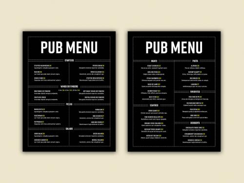 Pub Menu Layout - 321120121