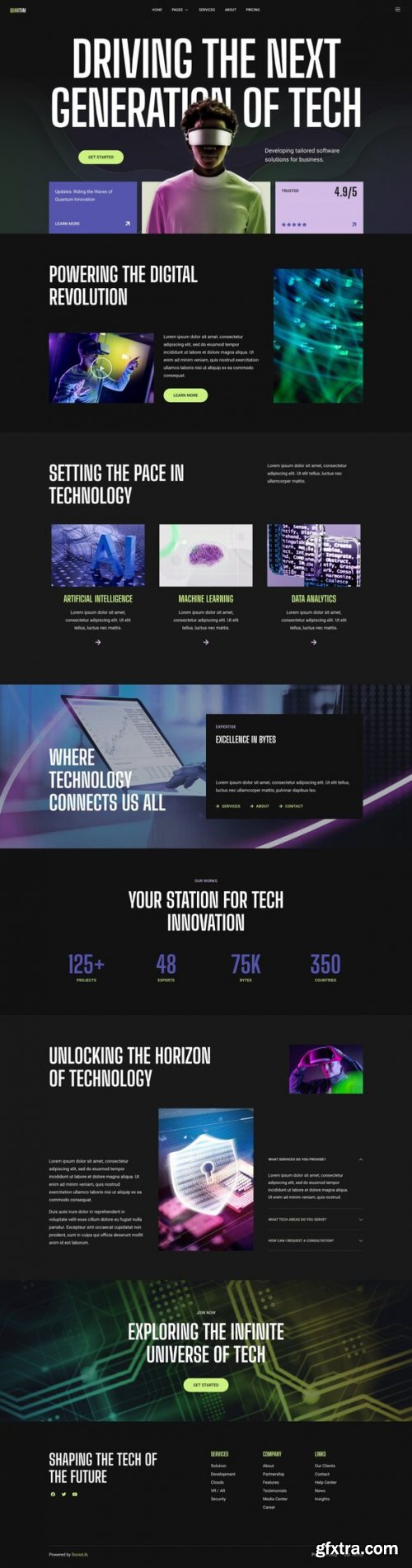 Themeforest - Quantum - Technology &amp; IT Solutions Elementor Template Kit 48961322 v1.0.0 - Nulled