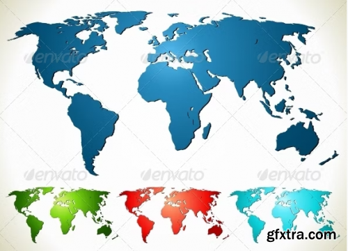 Graphicriver - World Map Psd Eps Ai Cdr Vector Illustration 96825