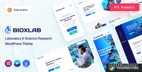 Themeforest - Bioxlab  - Laboratory &amp; Science Research WordPress Theme 39207836 v1.0.7 - Nulled