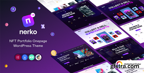 Themeforest - Nerko - NFT Portfolio WordPress Theme 42448517 v1.2 - Nulled