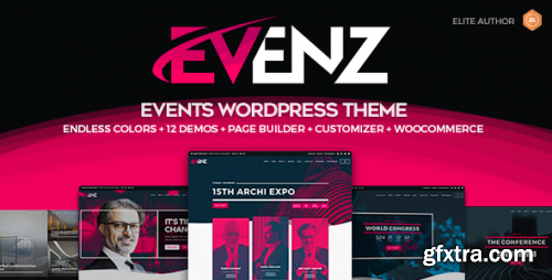 Themeforest - Evenz - Conference and Event WordPress Theme 24569324 v1.6.0 - Nulled