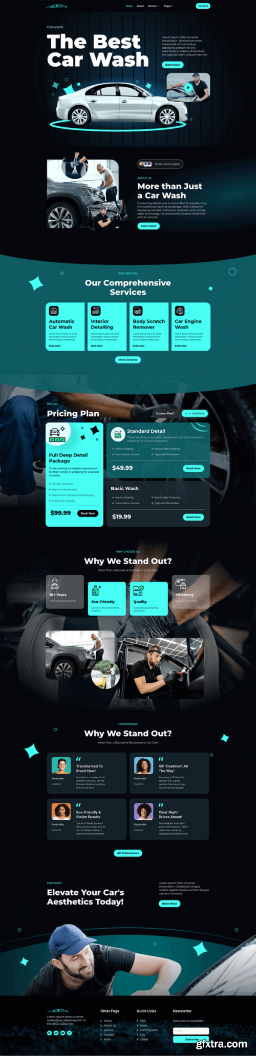 Themeforest - Kedas - Car Wash &amp; Detailing Service Elementor Template Kit 48998576 v1.0.0 - Nulled