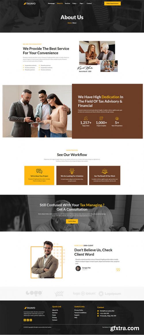 Themeforest - Taxavo - Tax Advisor &amp; Financial Consulting Elementor Template Kit 40867554 v1.0.0 - Nulled