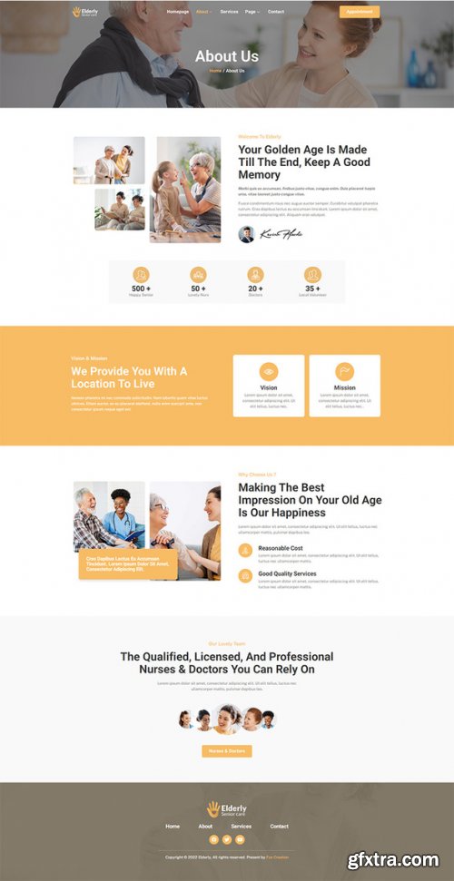 Themeforest - Elderly - Senior Care Services Elementor Template Kit 40871177 v1.0.0 - Nulled