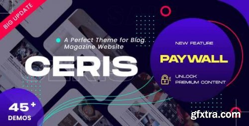 Themeforest - Ceris - The Ultimate WordPress Newspaper and Magazine Theme 26452254 v4.6 - Nulled