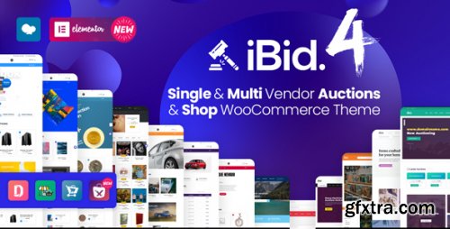 Themeforest - iBid - Multi Vendor Auctions WooCommerce Theme 24923136 v4.0 - Nulled