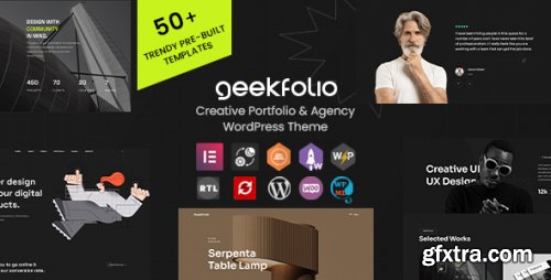 Themeforest - Geekfolio - Elementor Creative Portfolio &amp; Agency WordPress Theme 47389511 v1.0.7 - Nulled