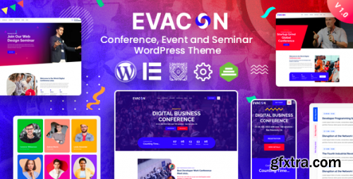 Themeforest - Evacon - Event &amp; Conference WordPress Theme 36946446 v1.0.7 - Nulled