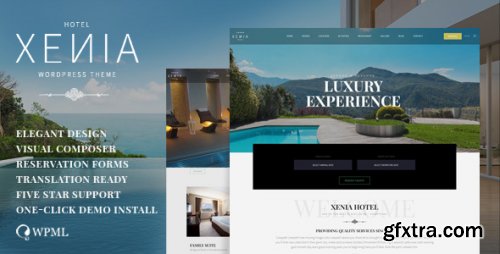 Themeforest - Hotel Xenia - Resort &amp; Booking WordPress Theme 19235165 v2.7.6 - Nulled