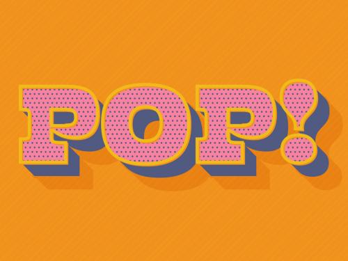 3D Retro Text Effect Mockup - 321512383