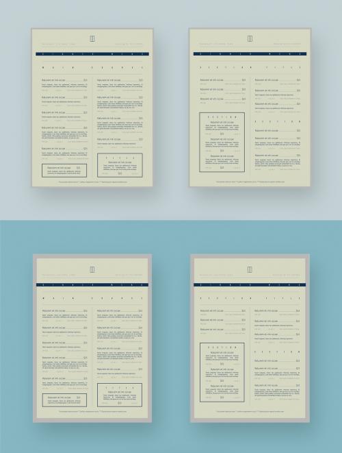 Light Green Restaraunt Menu Layout - 321554719