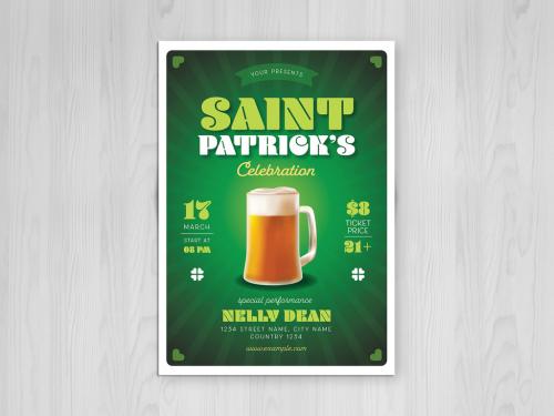 Saint Patrick Celebration Flyer Layout - 322084760