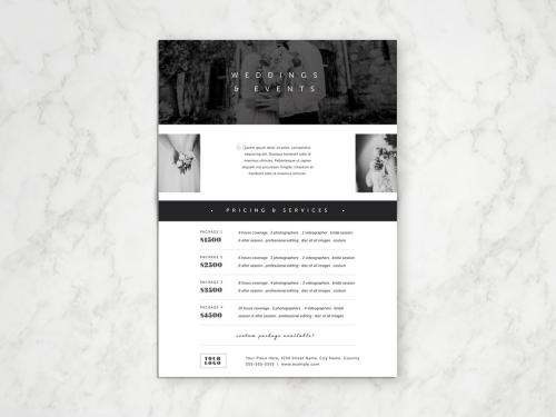 Black and White Pricing Guide Layout - 322102660