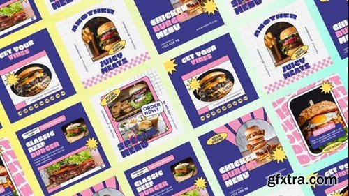 Videohive Crevis Burger Shop Posts 49574812