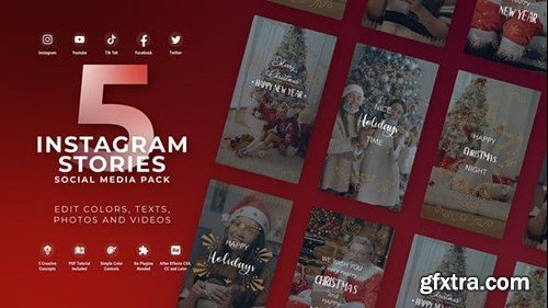 Videohive Instagram Christmas Stories 49556831