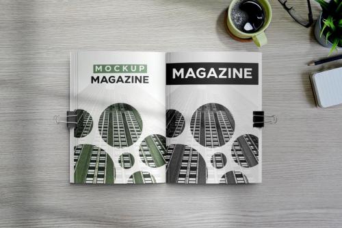 A4 Brochure and Magazine Mockups