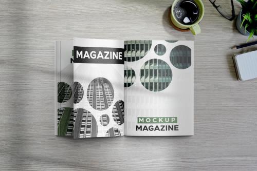 A4 Brochure and Magazine Mockups