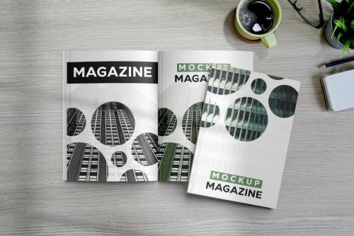 A4 Brochure and Magazine Mockups