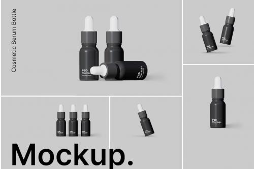 Cosmetic Serum Bottle Mockups