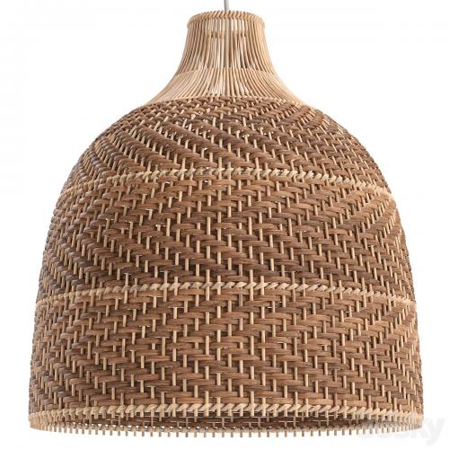 HQ Rattan Pendant Light Wicker Large