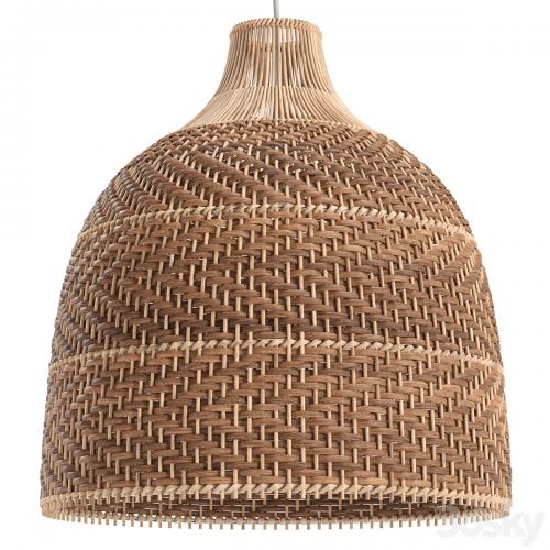 HQ Rattan Pendant Light Wicker Large