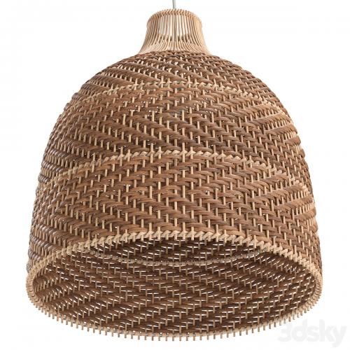 HQ Rattan Pendant Light Wicker Large