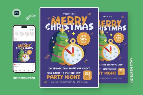 Rudolph Christmas Day Flyer Template