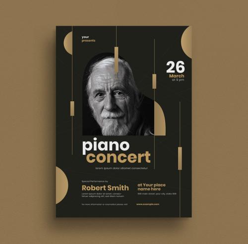 Piano Concert Event Flyer Layout - 322846058