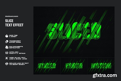 Slice Text Effect UZLUJBB