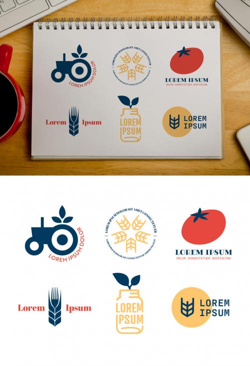 Organic Product Logos Set - 322873380