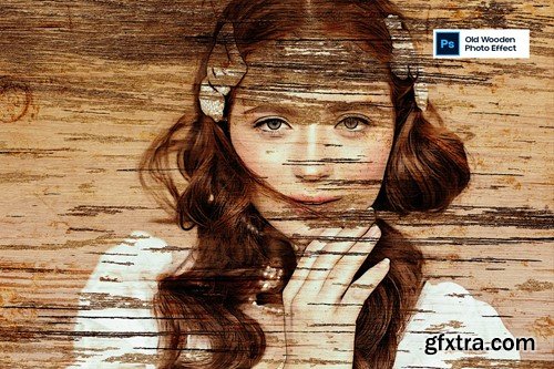 Old Wooden Photo Effect 24T8Q32