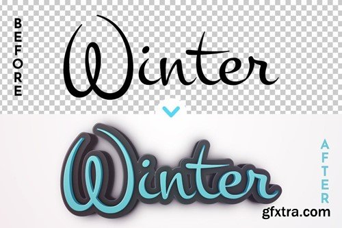 Dark Winter - Editable Text Effect, Font Style 2GCACX8