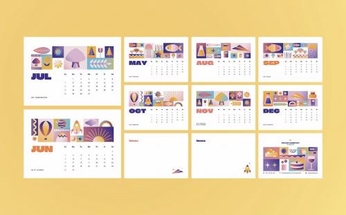 Creative Gradient 2024 Calendar