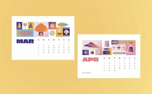 Creative Gradient 2024 Calendar