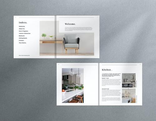 Square Interior Brochure Template