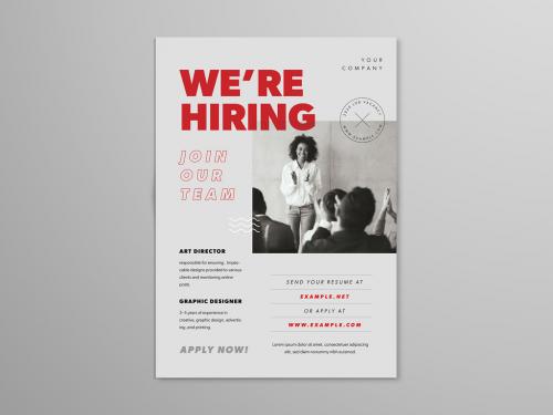 We Are Hiring Flyer Layout - 323972031