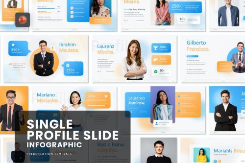 Modern Profile Slide PowerPoint Template